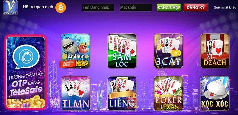 Khám phá bộ sưu tập game đa dạng tại Vinbet Club